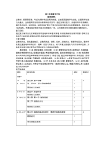 高二生物期末复习计划