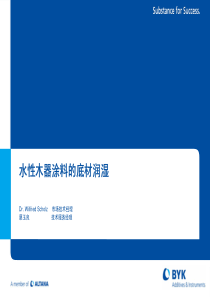 水性木器涂料的底材润湿