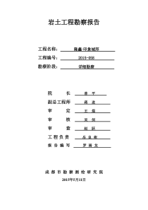 成都新津XX岩土工程勘察报告