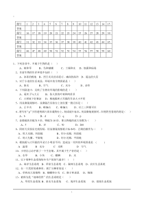 苏科版七年级上册生物复习题(选择题)汇总