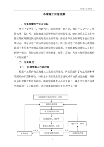 冬季施工应急救援预案