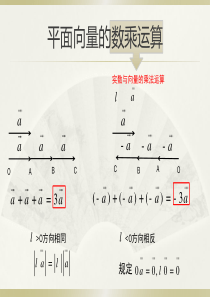 平面向量的数乘运算