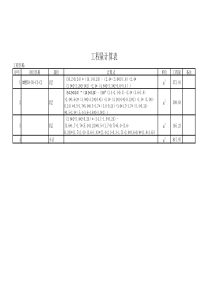 指标测算(建筑面积指标 三层 砖混 坡屋面)