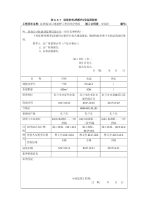 进场材料报验表