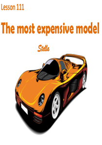 新概念1-Lesson111-The-most-expensive-model