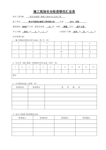 文明施工检查评分表