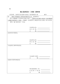 施工专项方案报审表