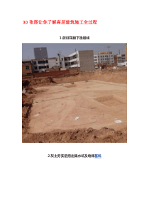 30张图让你了解高层建筑施工全过程