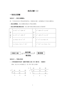 提公因式法分解因式典型例题