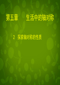 七年级数学下册 5.2 探索轴对称的性质课件 (新版)北师大版