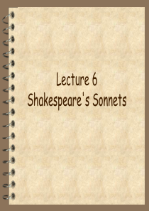 52Lecture 6 Shakespeares Sonnet__ 18