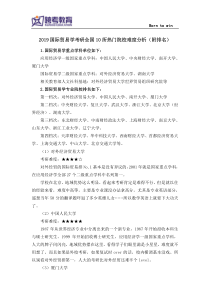 772019国际贸易学考研全国10所热门院校难度分析(附排名)