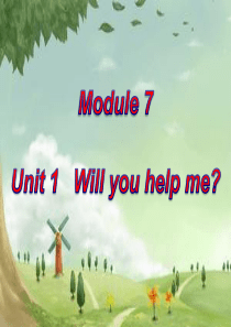 外研版五年级英语下册module7 unit1 Will you help me