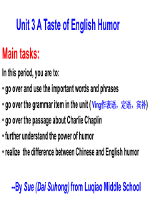 英语：Unit 3《A Taste of English Humor》课件(1)(新人教版必修4)