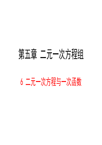 北师大版八年级数学上册5.6《二元一次方程与一次函数》教学课件-(共19张PPT)