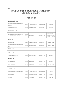 52第六届高等学校科学研究优秀成果奖(人文社会科学)