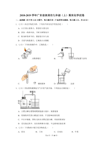 2018-2019学年广东省深圳市九年级(上)期末化学试卷