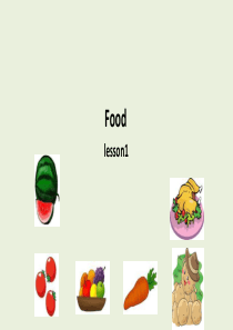 人教版小学三年级英语上册《Food  Lesson 1》图文