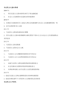 山东大学马克思主义学院博士2009-2015年考试真题