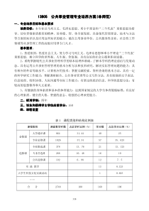 公共事业管理专业培养方案(非师范)