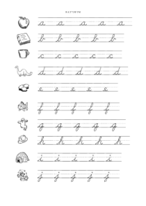 英文手写体字帖