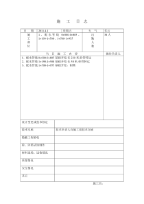 施工日志记录