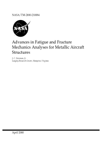 Advances in Fatigue and Fracture Mechanics Analyse