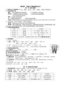 第四章代谢与平衡基础知识要点