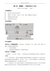 高中生物一轮复习必修1第六讲细胞器系统内的分工合作