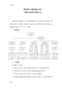 配送实施方案的设计、应急的预案等(定)