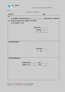 施工组织设计(方案)报审表