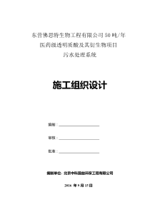 施工组织设计(某污水处理厌氧工艺安装施工组织设计)超好