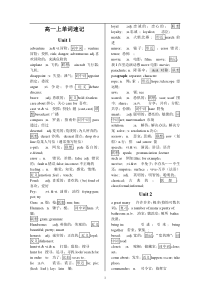 高中英语词汇(1-3册)单词速记