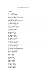 高中高考常用化学方程式总结