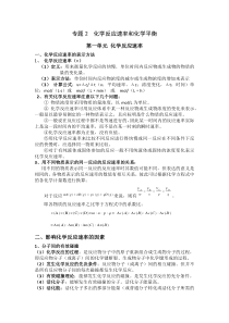 高二化学专题二知识重点