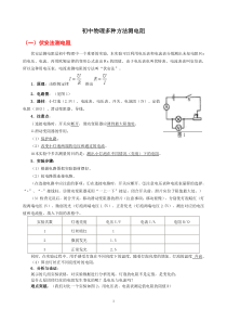 初中物理测电阻的多种方法