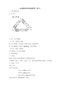 高二化学走进精彩纷呈的金属世界