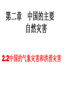 高二地理中国的气象灾害和洪涝灾害