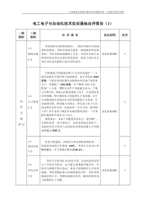 电工电子与自动化技术实训基地自评报告(1)