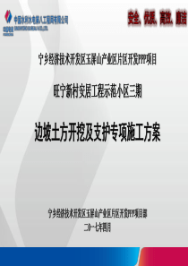 旺宁边坡支护专项施工方案汇报