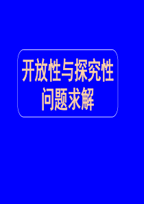 高三数学专题复习课件专题16开放性与探究性问题