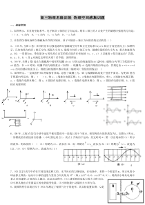 高三物理思维训练物理空间感集训题