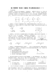 高三物理第一轮复习《磁场》单元测试