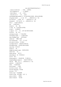 高三英语知识总结2