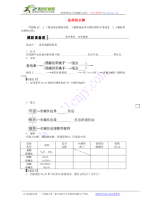 高中化学《盐类的水解》全册复习导学案