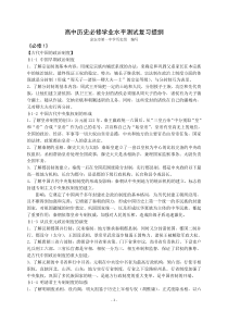 高中历史必修学业水平测试复习提纲