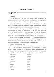 高中英语外研版选修6强化练习：Module 4 Section 1