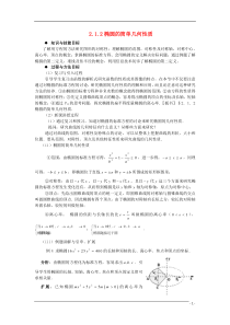 高中数学2.1.2《椭圆的简单几何性质》教案湘教版选修1-1