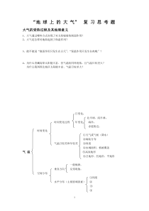 高三地球上的大气复习思考题