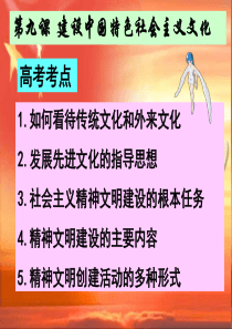 高中《文化生活》第九课考点复习.